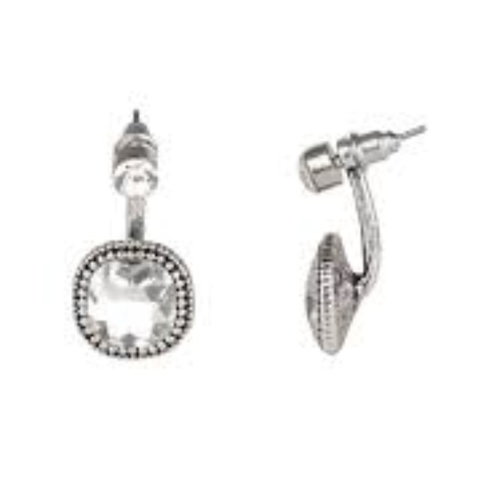 5 For $20! Celebrity Cache - Black Solitaire Earrings